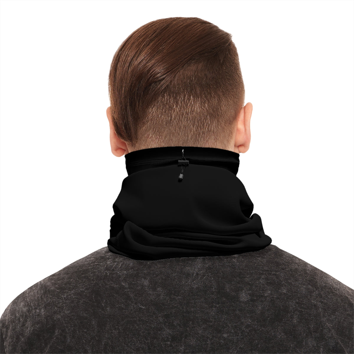 Thermal Winter Neck Gaiter with Drawstring - Windproof Cold-Weather Face Mask