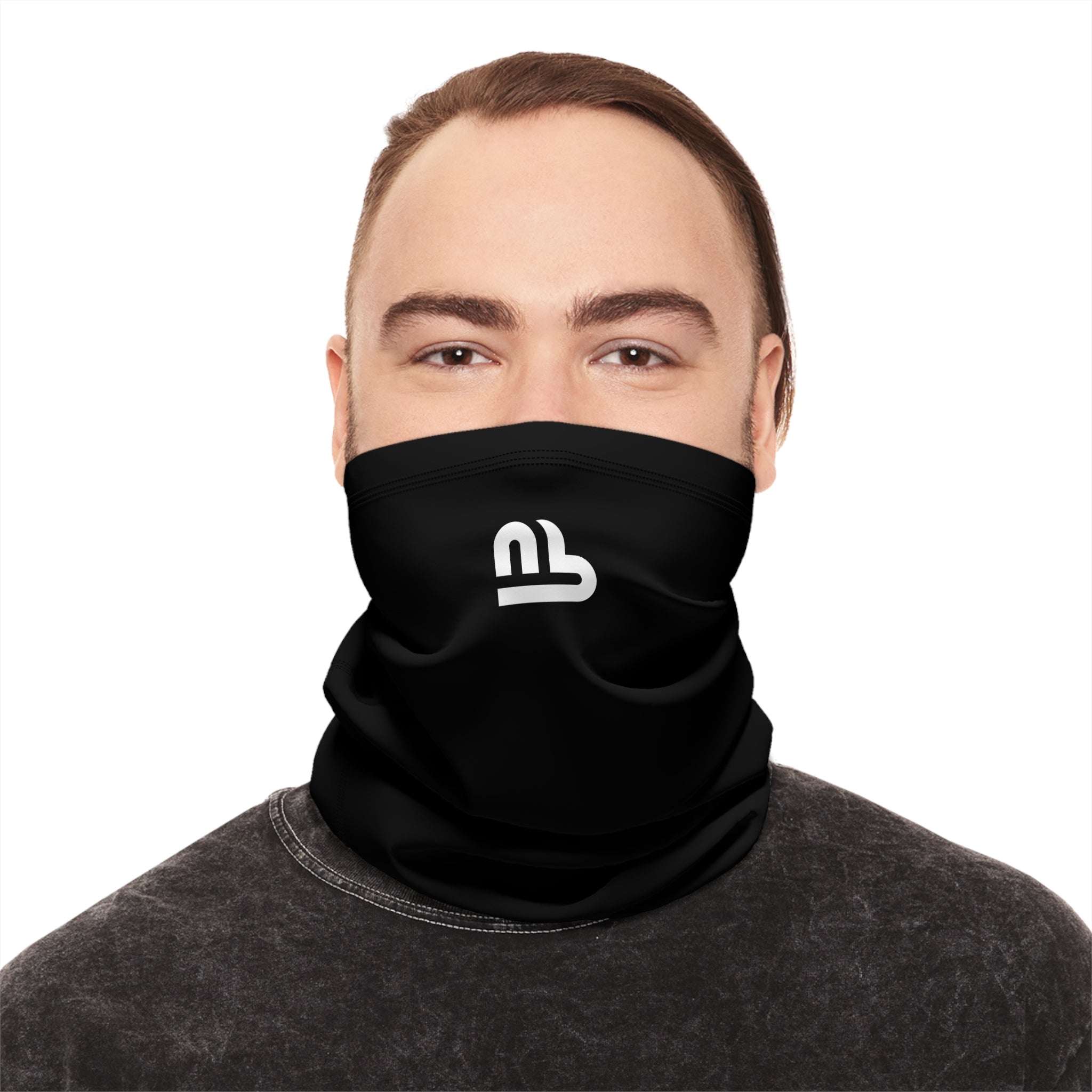 Thermal Winter Neck Gaiter with Drawstring - Windproof Cold-Weather Face Mask