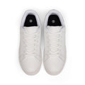 Men's Classic White Leather Sneakers — Low-Top Casual Trainer