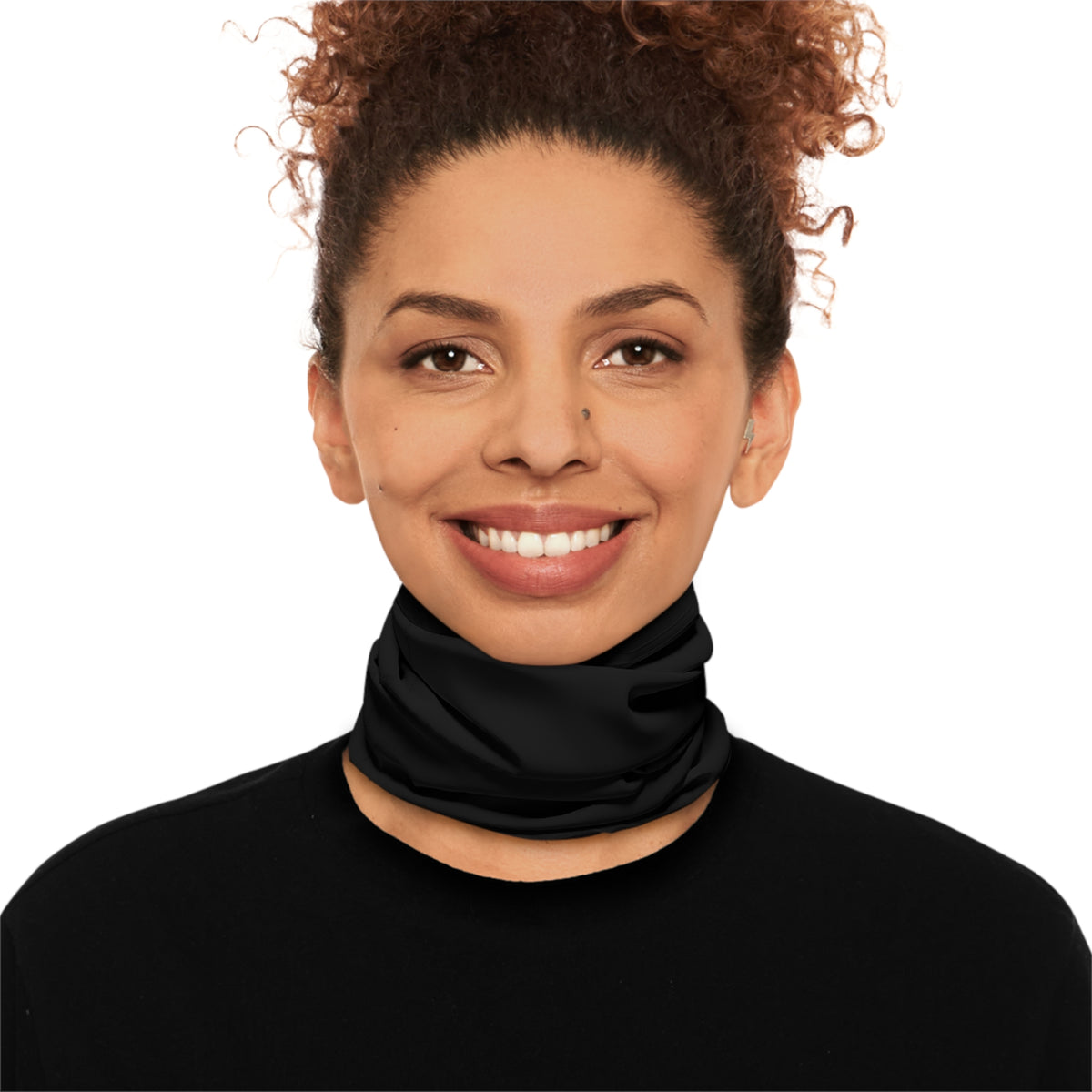 Thermal Winter Neck Gaiter with Drawstring - Windproof Cold-Weather Face Mask